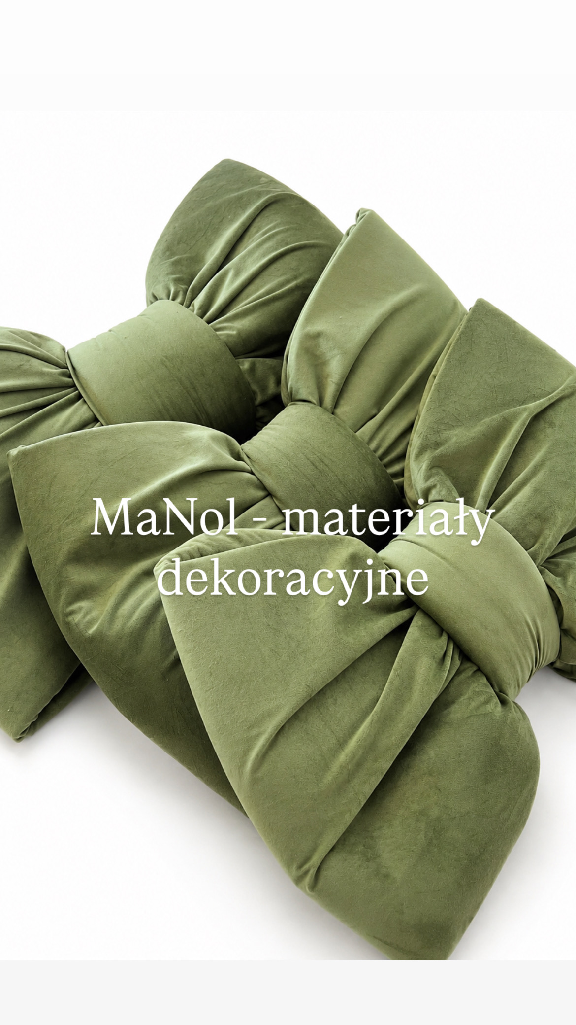 Kokarda Velvet oliwka — kokarda na wesele, Velvet, Oliwka — galeria MaNol