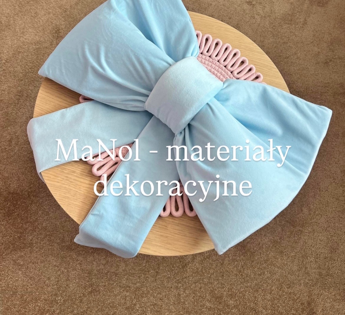 Kokarda Velvet - baby blue — kokarda na wesele, Velvet, Baby blue — galeria MaNol