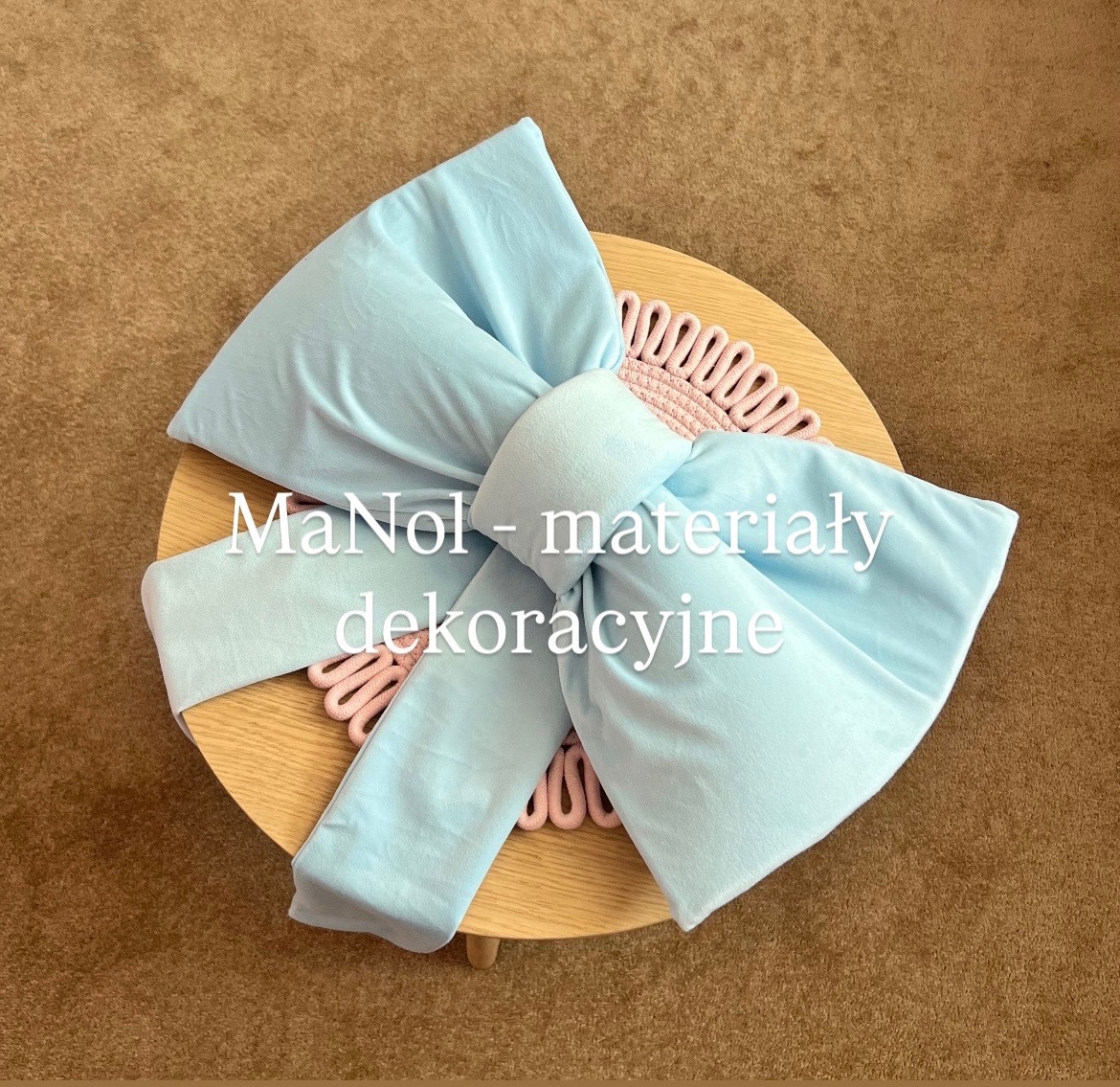 Kokarda Velvet - baby blue — kokarda na wesele, Velvet, Baby blue — galeria MaNol — zdjęcie 2