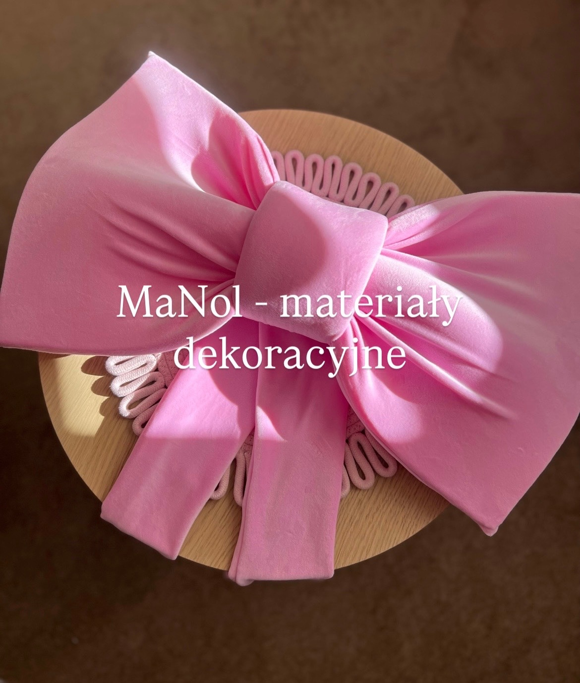 Kokarda Velvet - róż — kokarda na wesele, Velvet, Róż — galeria MaNol