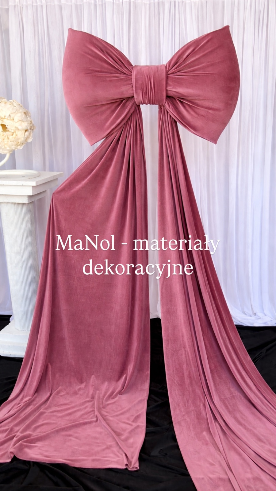 Kokarda velvet - indyjski róż — kokarda na wesele, Velvet, Indyjski róż — galeria MaNol
