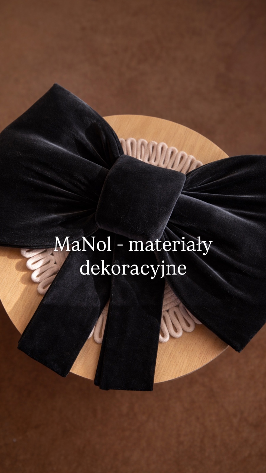 Kokardka Velvet - czarny — kokarda na wesele, Velvet, Czarny — galeria MaNol