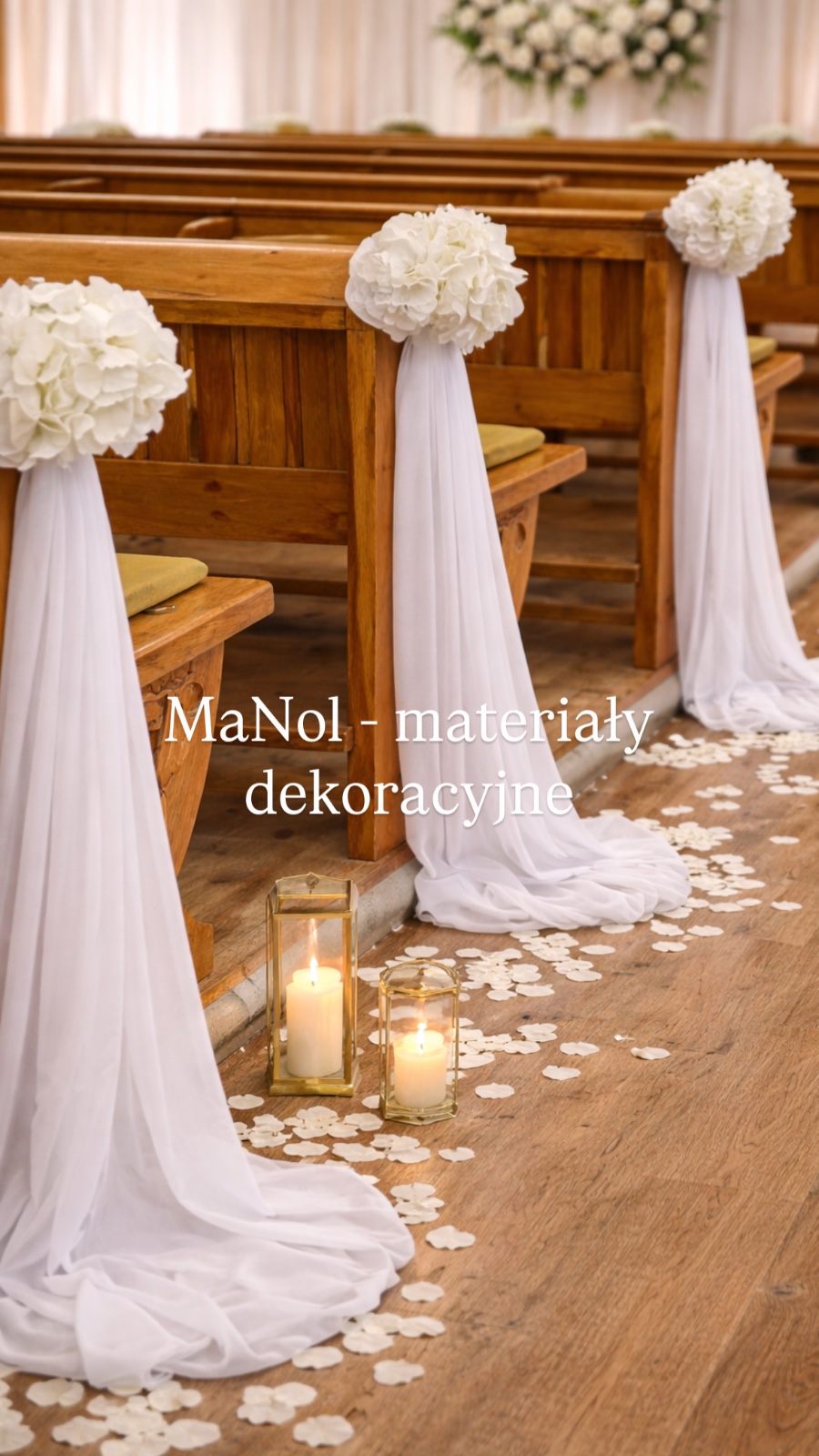 Woal do dekoracji - biały 1x300 — woal na wesele, Woal, Biały — galeria MaNol