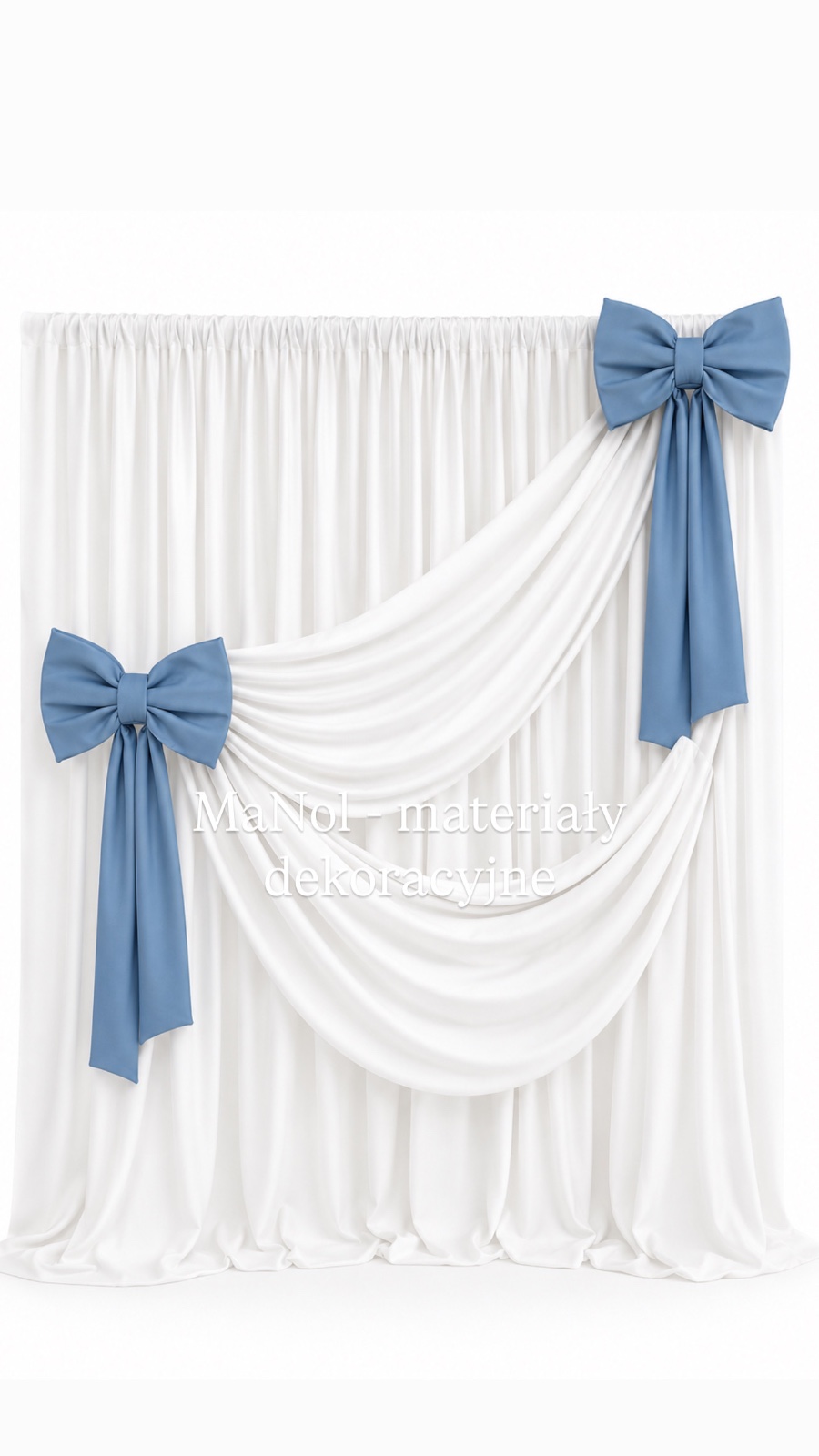 Kokarda barbie - dusty blue 45x35 — kokarda na wesele, Barbie, dusty blue — galeria MaNol — zdjęcie 2
